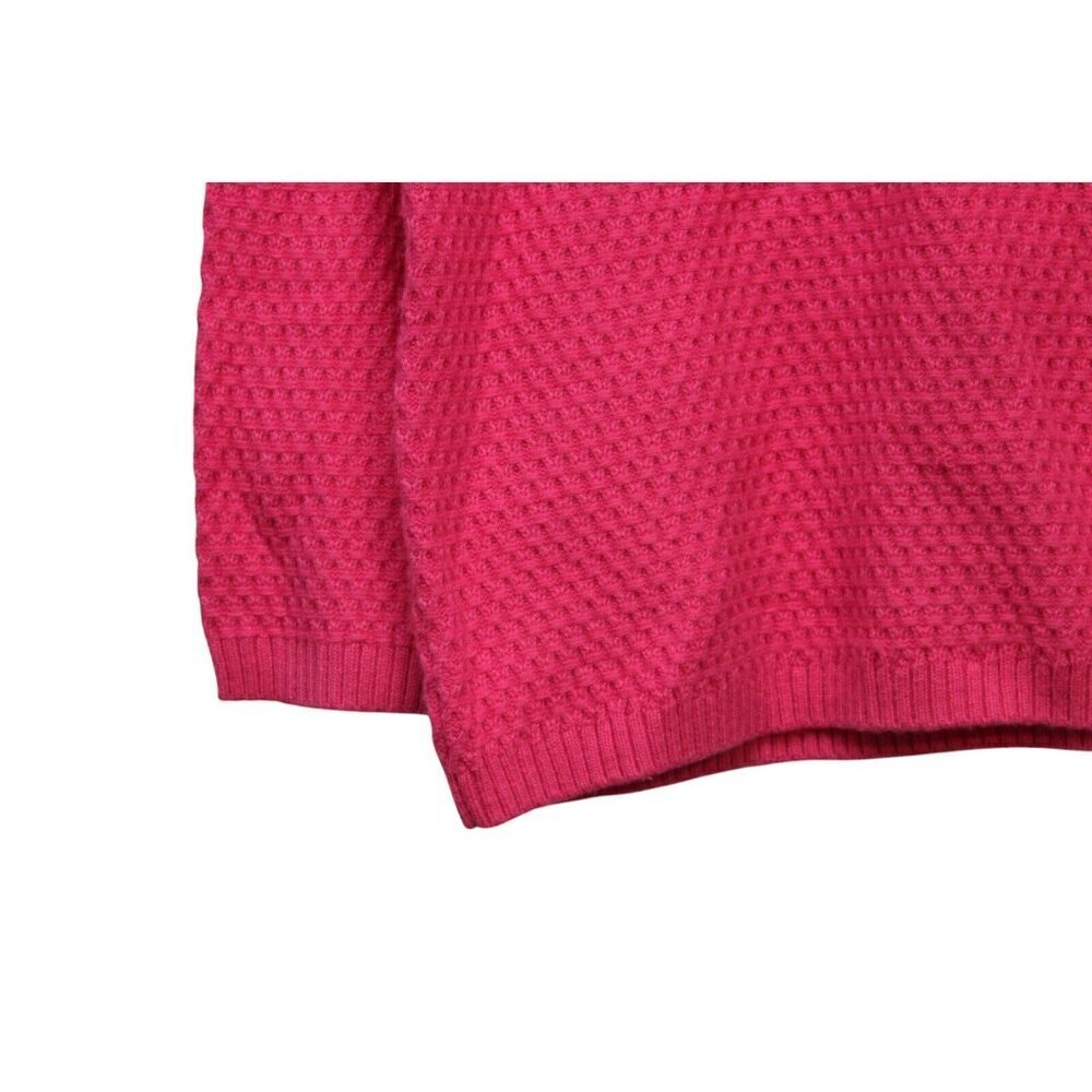 Talbots Sweater Size XL Lambs Wool Textured Knit Pink Valentines Day Preppy Soft - Picture 4 of 12